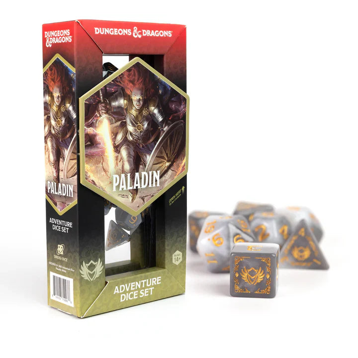 D&D Adventure Dice: Paladin (White / Grey)