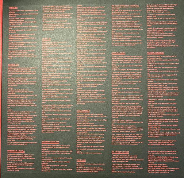 Bruce Springsteen : Nebraska (LP, Album, Club, RE, RM, Bla)
