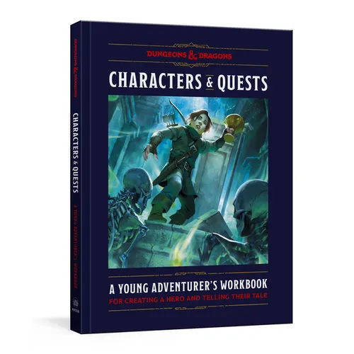 Cover of Characters & Quests (Dungeons & Dragons): A Young Adventurer's Workbook for Creating a Hero and Telling Their Tale - Hardcover Hardcover RPG book